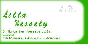 lilla wessely business card